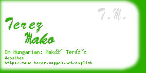 terez mako business card